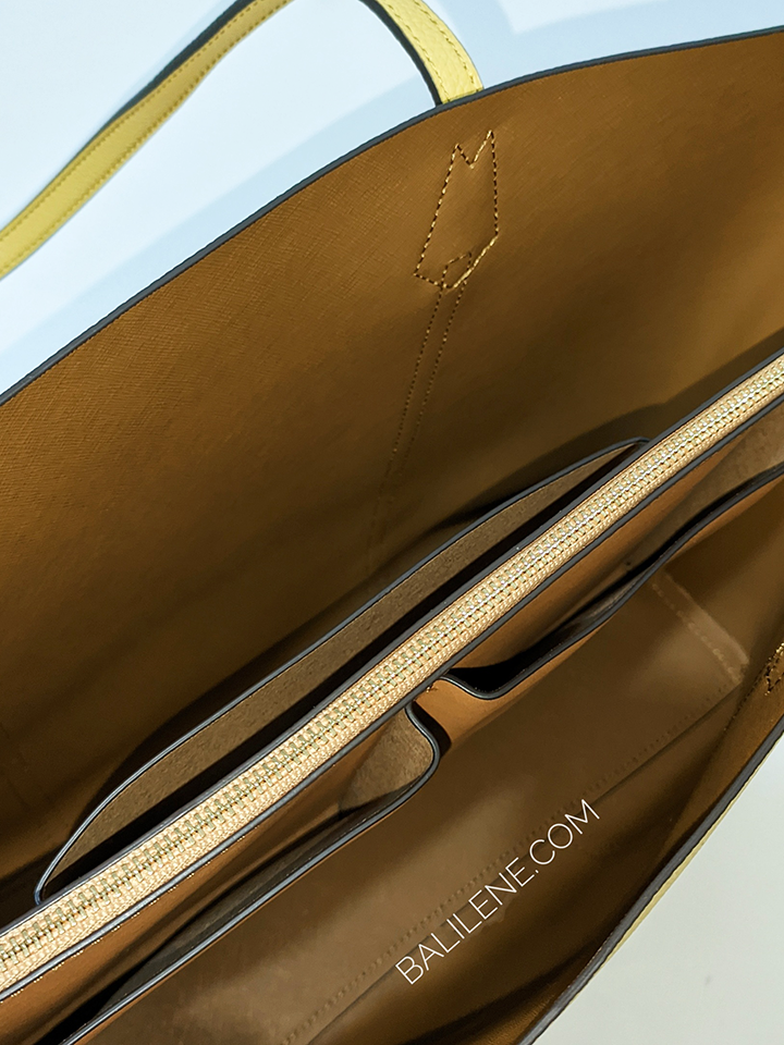 Tory Burch 81932 Perry Triple-Compartment Tote Bag Golden Sunset