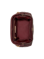 Tory Burch 82005 Fleming Soft Glazed Small Frame Crossbody Nebblolo