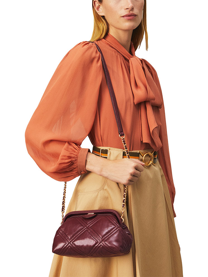 Tory burch fleming soft small frame crossbody Clearance