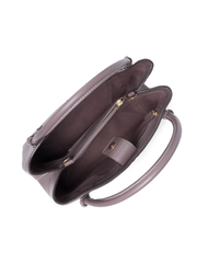 Tory Burch 82222 McGraw Satchel Silver Maple