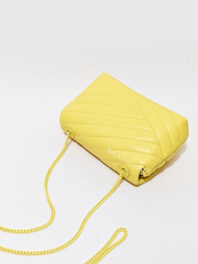 Tory Burch 82237 Kira Chevron Powder Coated Mini Bag Calendula