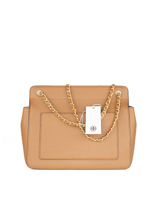 Tory Burch 82411 Britten Flap Shoulder Bag Bark