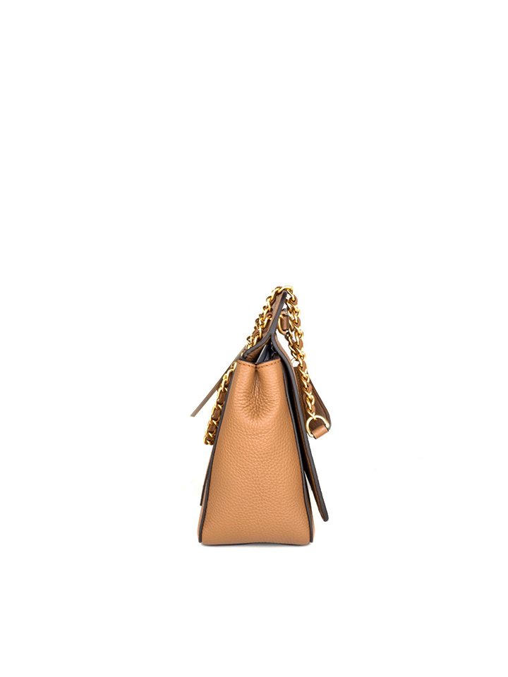 Tory Burch 82411 Britten Flap Shoulder Bag Bark