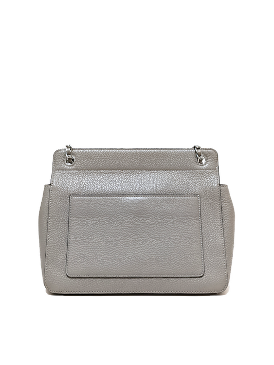 Tory Burch 82411 Britten Flap Shoulder Bag Gray