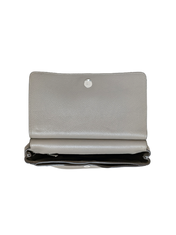 Tory Burch 82411 Britten Flap Shoulder Bag Gray
