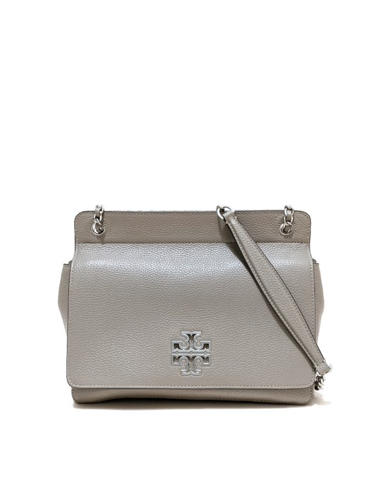 Tory Burch 82411 Britten Flap Shoulder Bag Gray