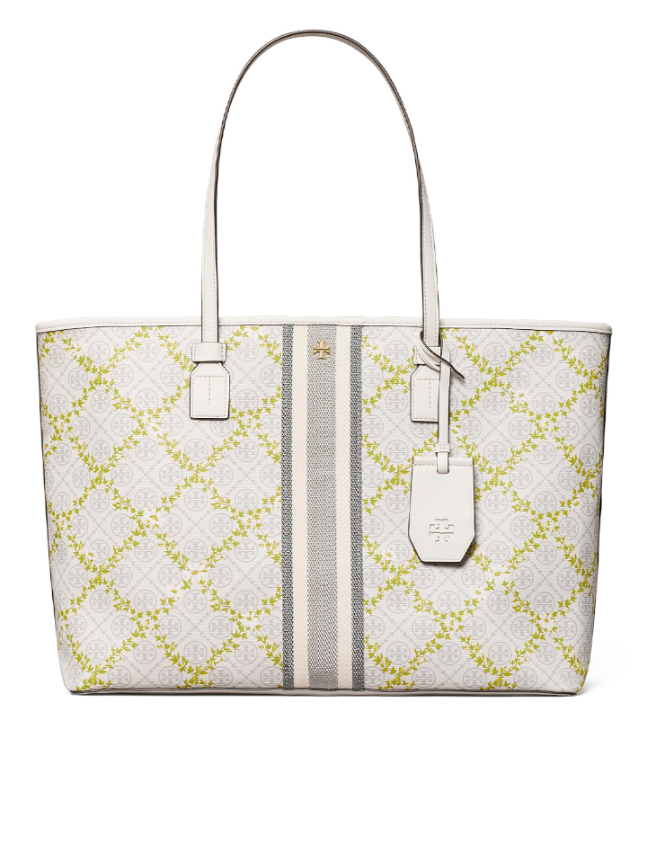 Tory-Burch-82593-T-Monogram-Canvas-Floral-Vine-Top-Zip-Tote-Ivory-Balilene-depan