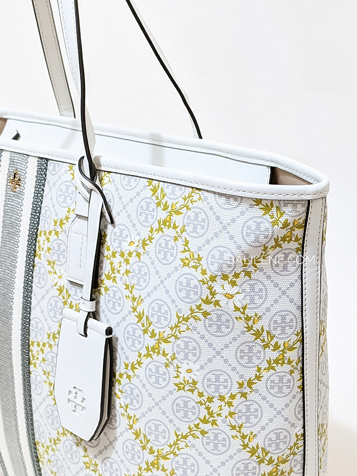 Tory-Burch-82593-T-Monogram-Canvas-Floral-Vine-Top-Zip-Tote-Ivory-Balilene-detail-samping