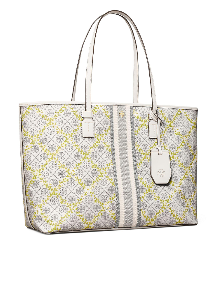 Tory-Burch-82593-T-Monogram-Canvas-Floral-Vine-Top-Zip-Tote-Ivory-Balilene-samping