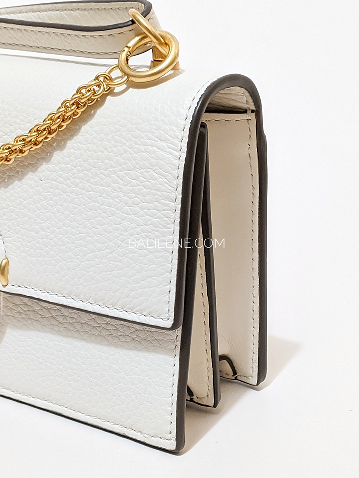 Tory Burch – Gold Metallic Mini Crossbody Bag – Current Boutique