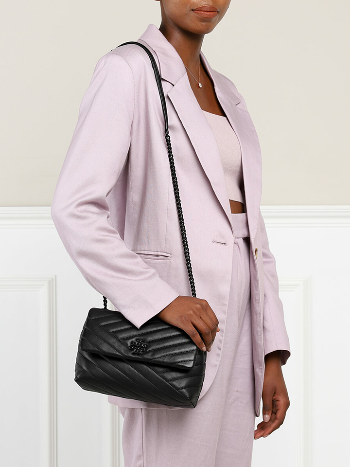 Tory Burch 82285 Kira Chevron Powder Coated Small Convertible