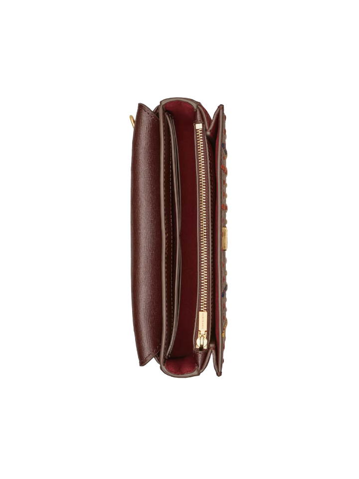    Tory-Burch-82947-Robinson-Woven-Plaid-Chain-Wallet-Tempranillo-Balilene-dalam