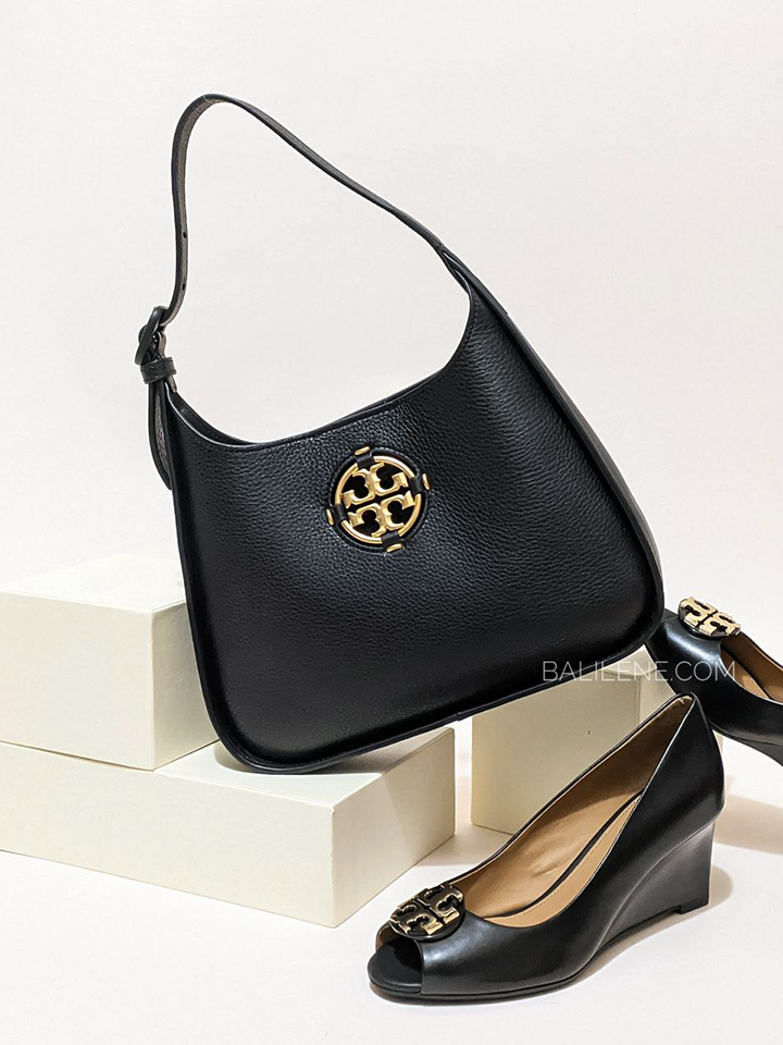 Tory Burch 82982 Miller Small Hobo Bag Black