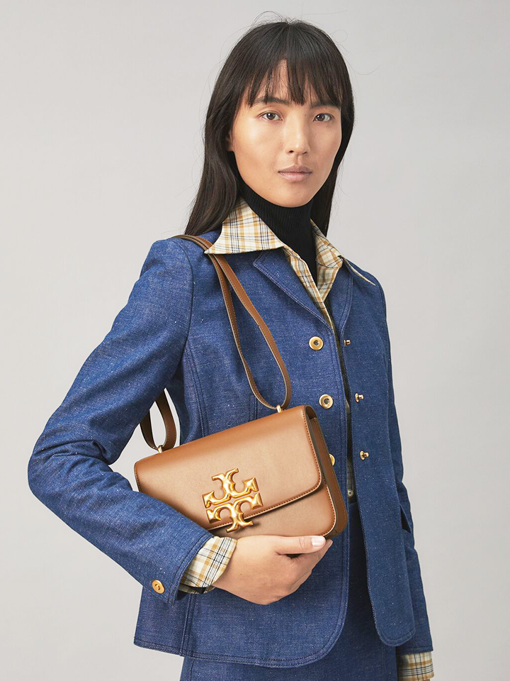 Tory Burch Eleanor Convertible Shoulder Bag Moose