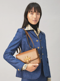 Tory Burch Eleanor Convertible Shoulder Bag Moose