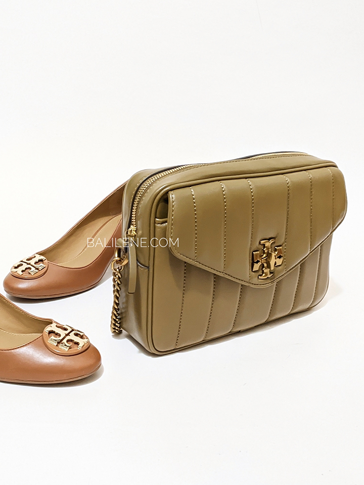 Tory Burch 83088 Kira Quilted Camera Bag Toasted Sesame