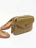 Tory Burch 83088 Kira Quilted Camera Bag Toasted Sesame