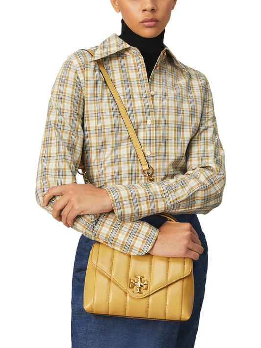 Tory Burch Kira Small Top Handle Satchel Bag Beeswax
