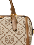 Tory Burch 83970 T Monogram Jacquard Barrel Bag Hazelnut