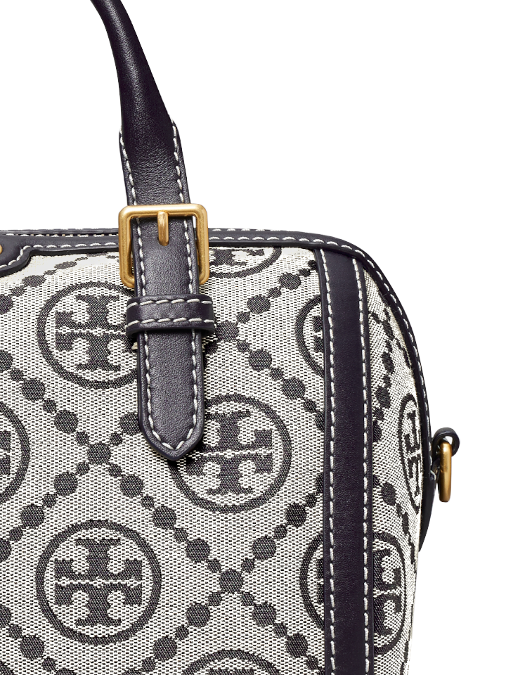 Tory Burch 83970 T Monogram Jacquard Barrel Bag Navy – Balilene