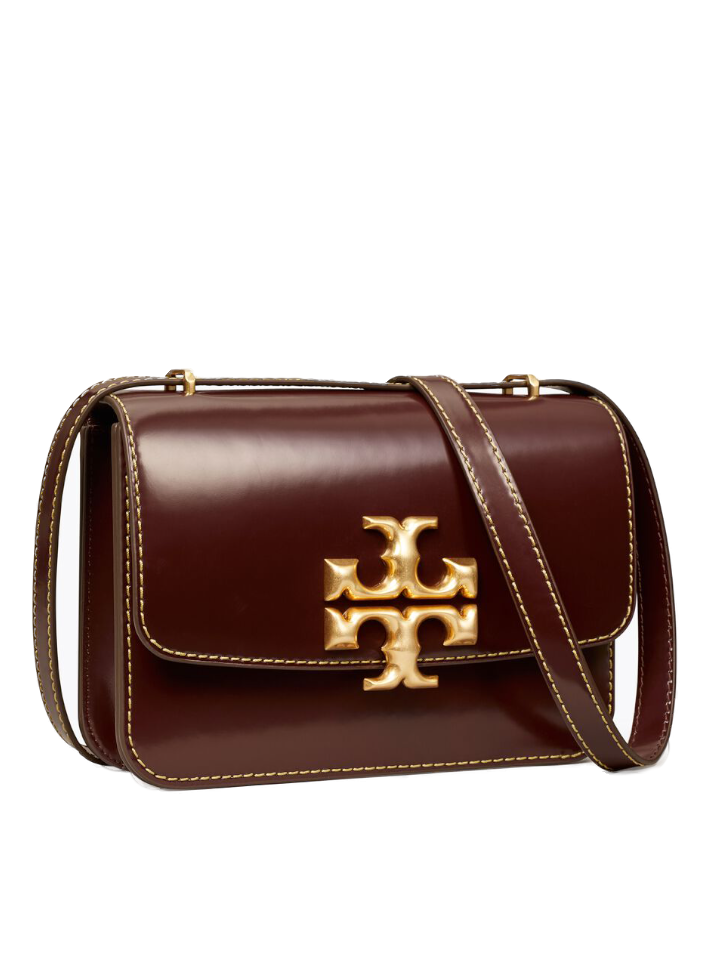 Tory Burch 84019 Eleanor Spazzolato Convertible Shoulder Bag Tempranillo