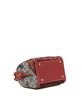 Tory Burch T Monogram Embroidered Mini Duffle Bag Navy