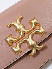 Tory Burch Eleanor Textured Small Convertible Shoulder Bag Meadowsweet