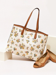 Tory Burch Kerrington Tote Large Rose Floral