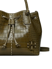 Tory-Burch-85118-McGraw-Embossed-Small-Drawstring-Satchel-New-Olive-Balilene-detail