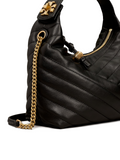    Tory-Burch-85173-Kira-Chevron-Half-Moon-Black-Rolled-Gold-Balilene-samping