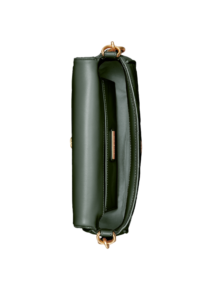    Tory-Burch-85229-Kira-Chevron-Small-Flap-Shoulder-Bag-Sycamore-Green-Rolled-Gold-Balilene-dalam
