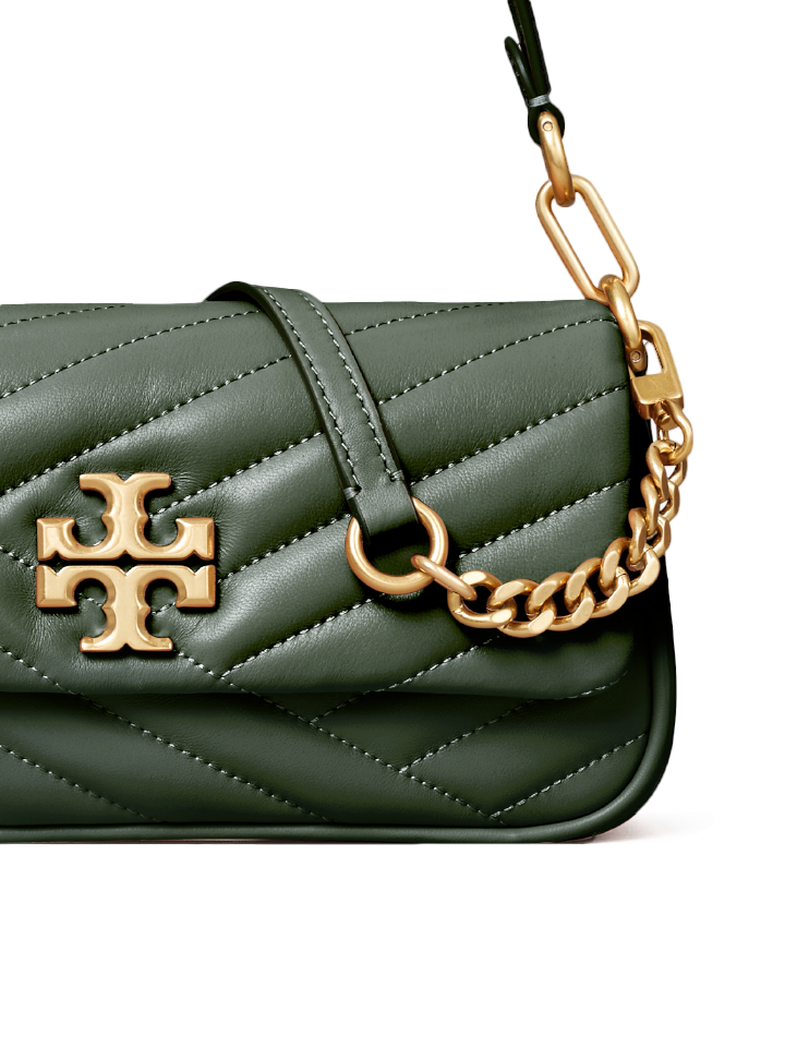    Tory-Burch-85229-Kira-Chevron-Small-Flap-Shoulder-Bag-Sycamore-Green-Rolled-Gold-Balilene-detail