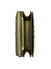 Tory Burch Eleanor Brocade Small Convertible Shoulder Bag Winter Sage