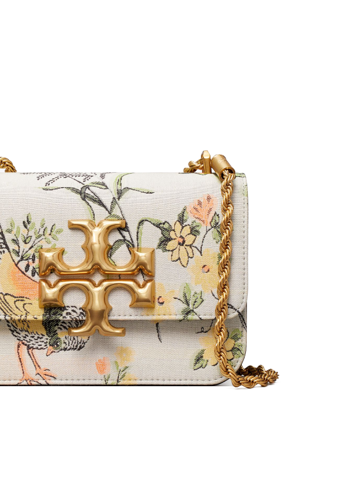 Tory Burch Eleanor Brocade Small Convertible Shoulder Bag Winter Sage