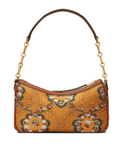 Tory Burch 86603 T Monogram Brocade Studio Sunset Bonfire