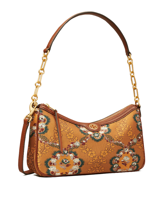 Tory Burch 86603 T Monogram Brocade Studio Sunset Bonfire