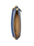 Tory Burch 86604 T Monogram Brocade Studio Bag Sea Frost