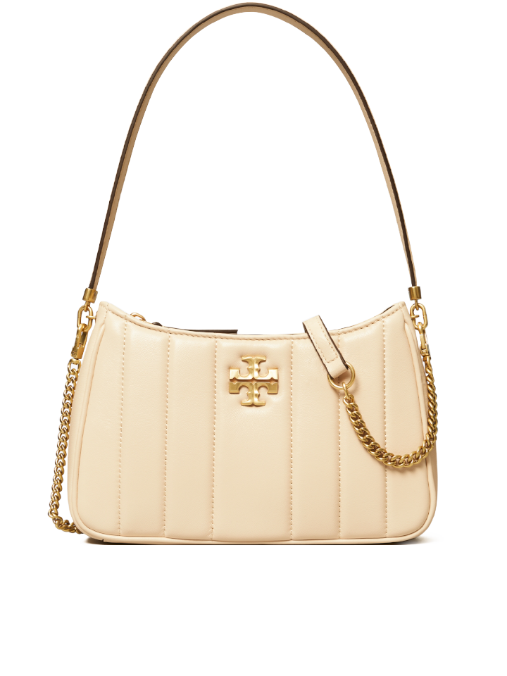 Tory Burch MINI KIRA FLAP BAG - Pochette - brie/avorio 