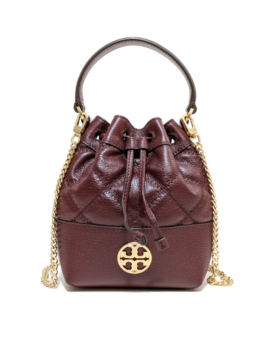 Tory Burch 87293 Willa Mini Bucket Bag Claret