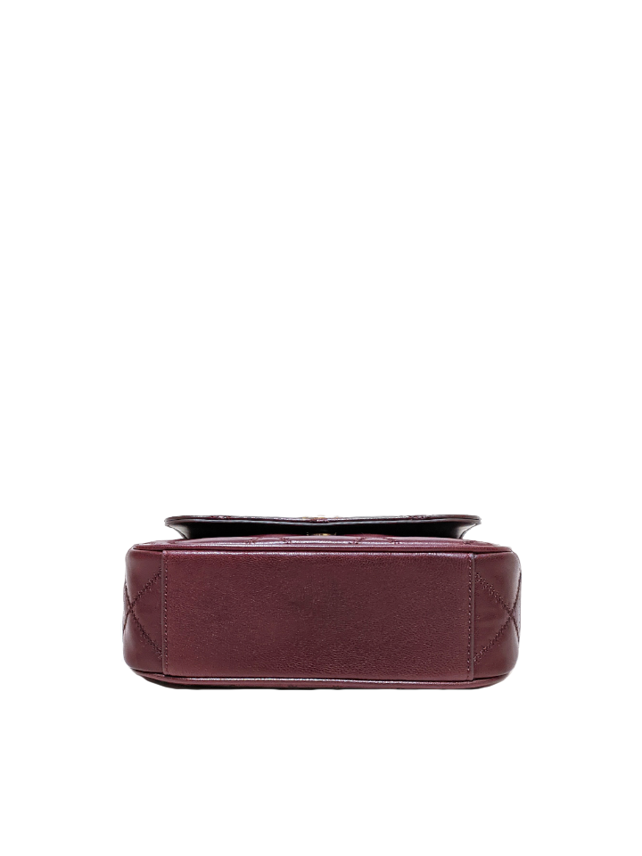 Tory Burch 87861 Willa Mini Top Handle Bag Claret