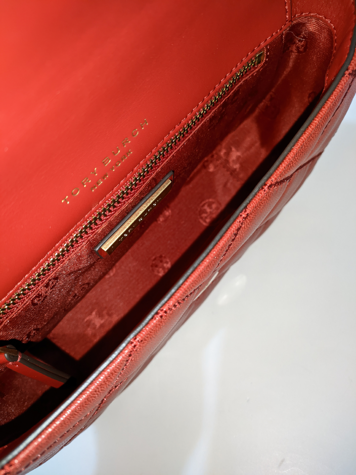 Tory Burch 87861 Willa Mini Top Handle Bag Redstone