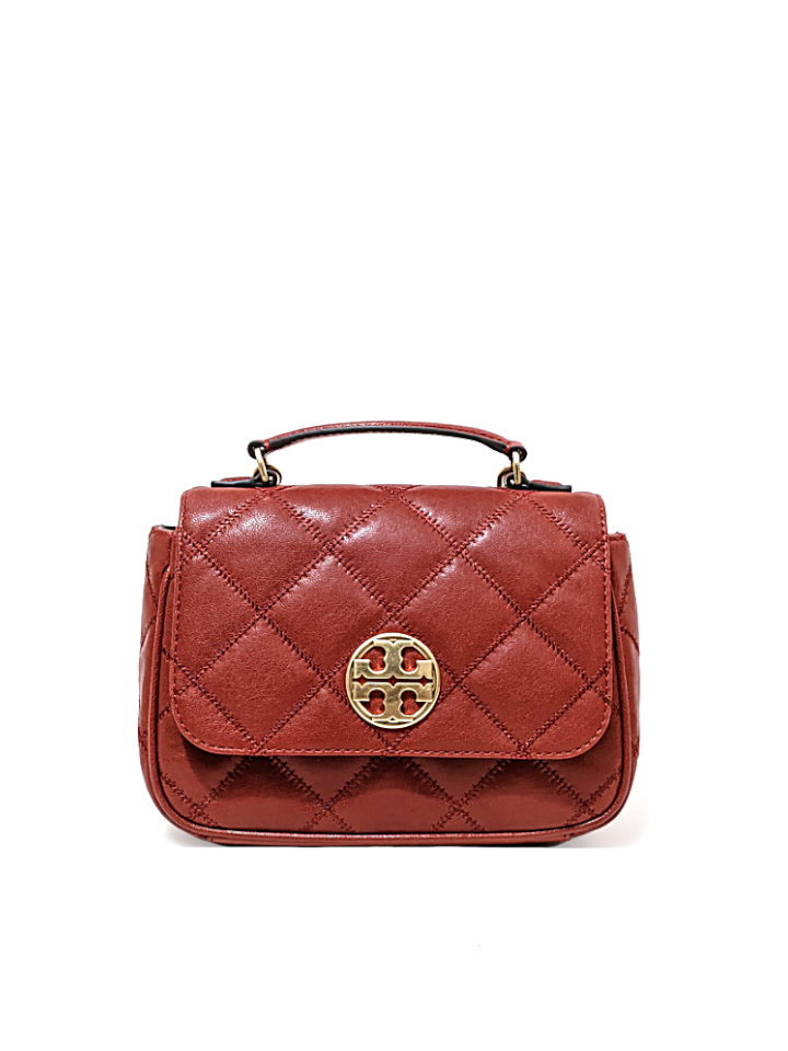 Tory Burch 87861 Willa Mini Top Handle Bag Redstone