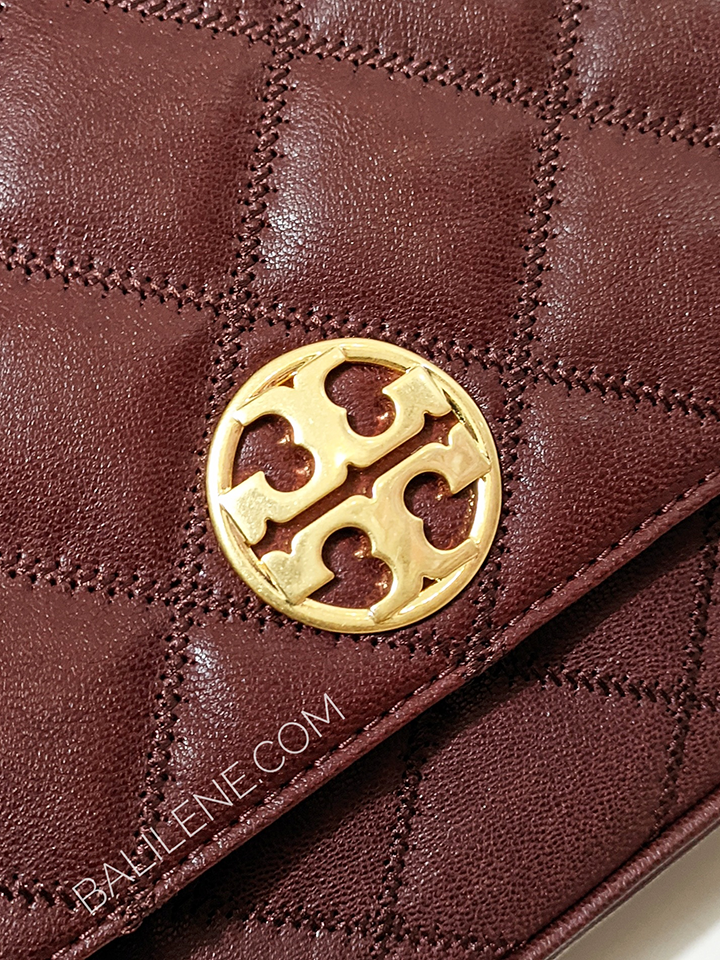 Tory Burch 87862 Willa Shoulder Bag Claret