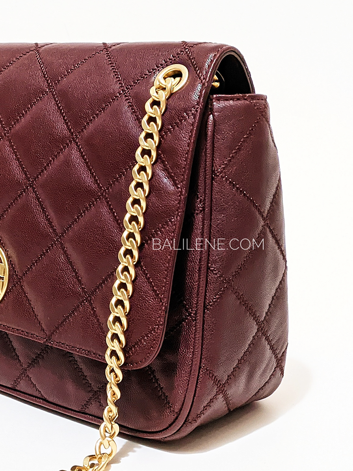 Tory Burch 87862 Willa Shoulder Bag Claret