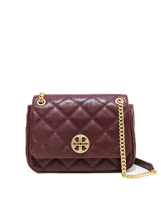Tory Burch 87863 Willa Small Shoulder Bag Claret