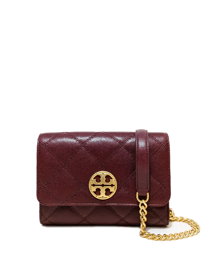 Tory Burch 87867 Willa Chain Wallet Claret – Balilene