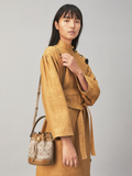 Tory-Burch-87961-T-Monogram-Jacquard-Mini-Bucket-Bag-Hazelnut-Brown-Balilene-onmodel