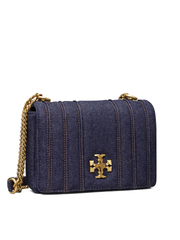 Tory Burch 88115 Kira Denim Chain Shoulder Bag Tory Navy