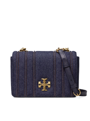 Tory Burch 88115 Kira Denim Chain Shoulder Bag Tory Navy