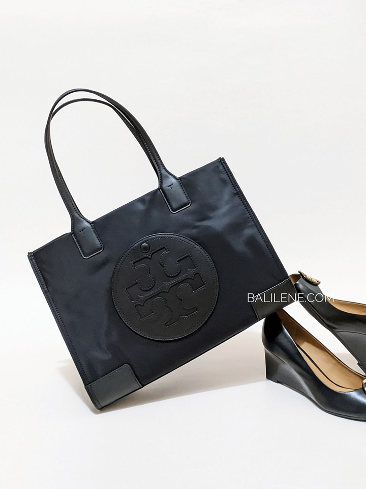 Tory Burch Ella Small Tote Bag Black